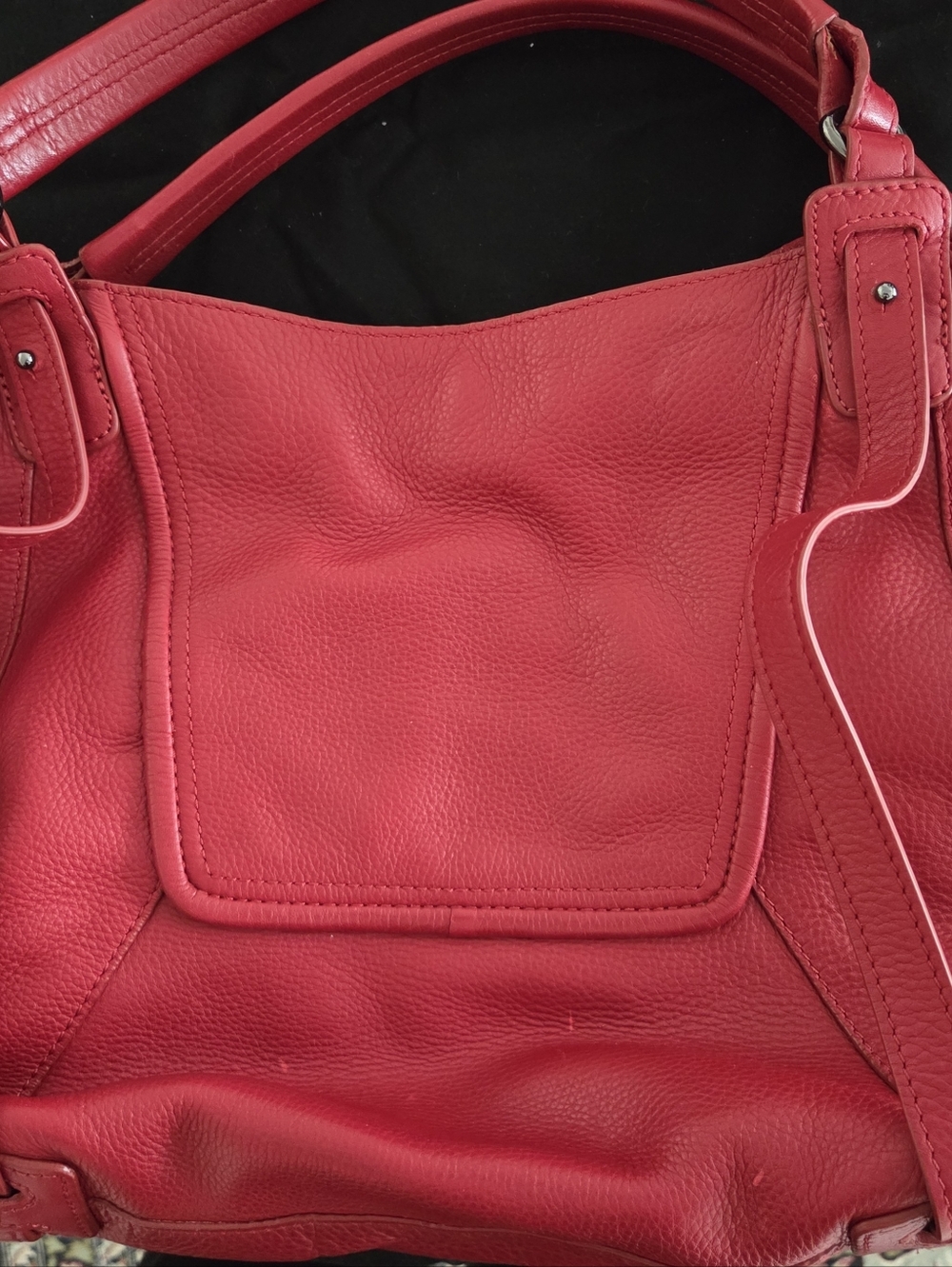 Kooba Red Woven Leather Shoulder Bag - Picture 2 of 6